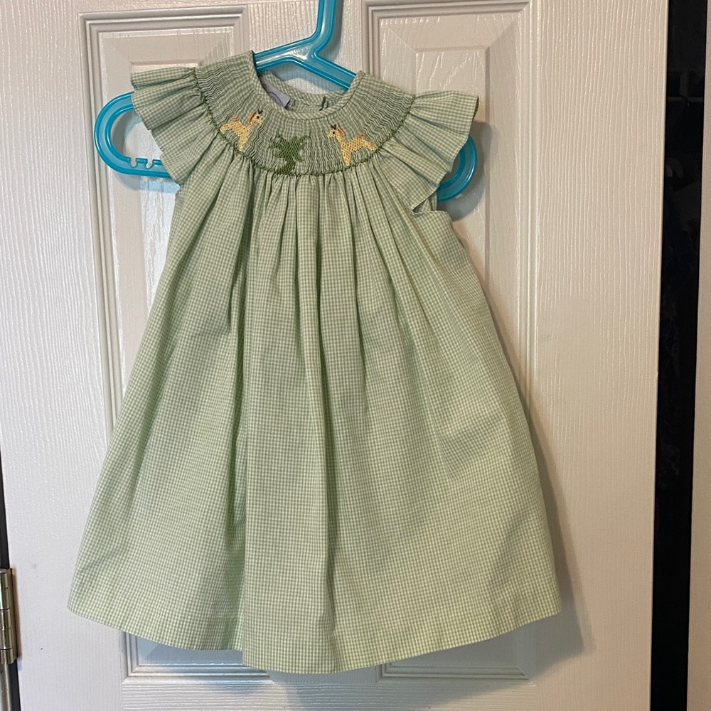 Smocked Giraffe dress